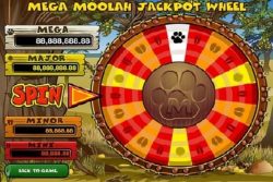 A Roda do Grande Prêmio - o Jackpot da slot online Mega Moolah