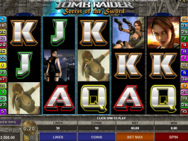 Slot Tomb Raider para diversão