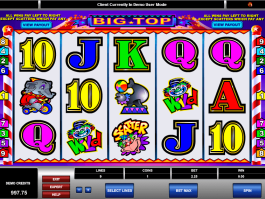 Big Top maquininha de cassino slot grátis
