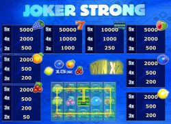 Tabela de Pagamento do caça-níqueis online grátis Joker Strong
