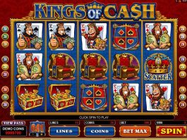 Caça-níqueis online grátis Kings of Cash