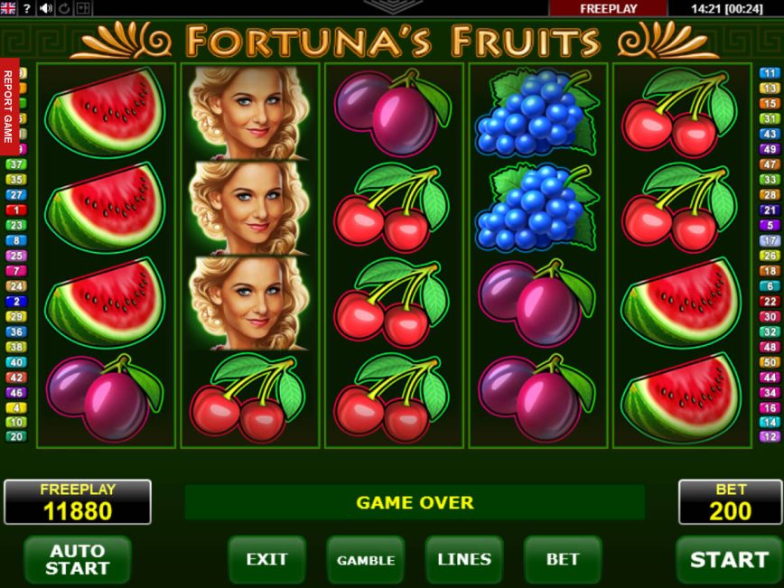 Jogue o caça-níqueis online Fortuna's Fruits da Amatic