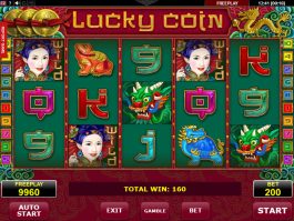 Máquina de cassino online Lucky Coin sem depósito