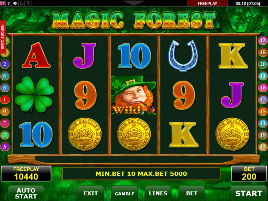 Jogo de cassino online grátis Magic Forest