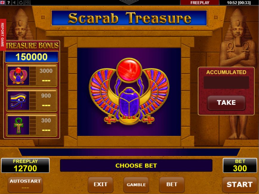 Jogo caça-níqueis grátis online Scarab Treasure online