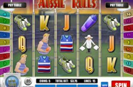 Caça-níqueis Aussie Rules da Rival Gaming