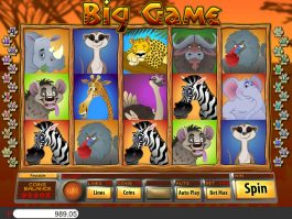 Caça-níqueis online grátis Big Game sem depósito