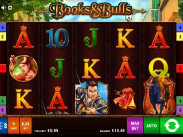 Gire o caça-níqueis online Books and Bulls