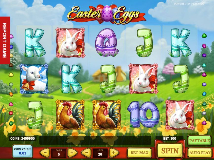 Caça-níqueis de cassino online Easter Eggs de entretenimento