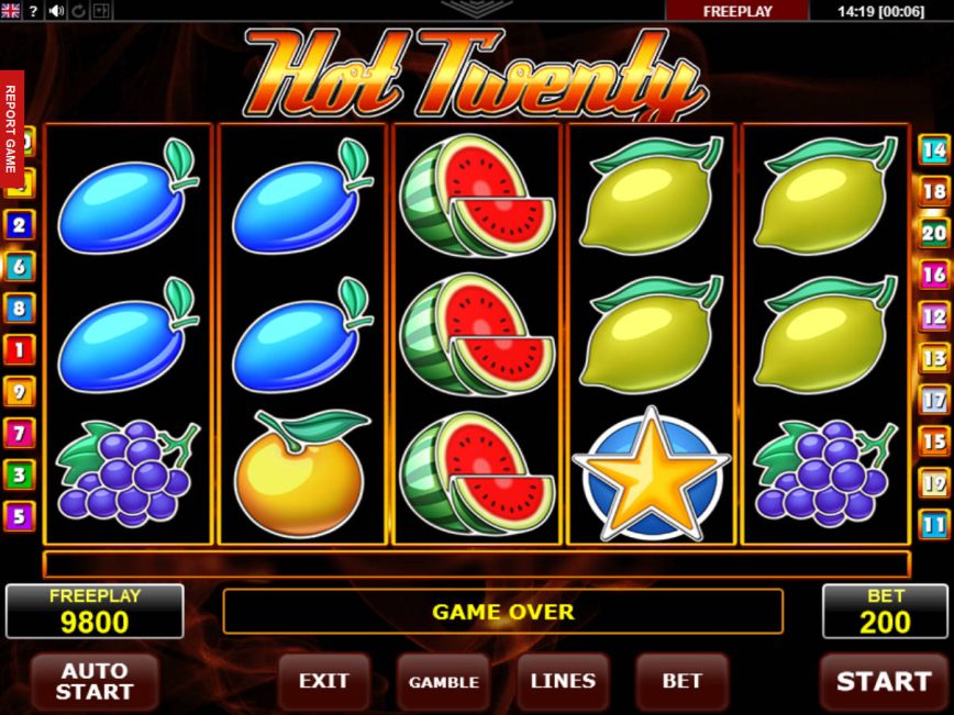Caça-níqueis de cassino grátis online Hot Twenty