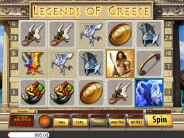 Caça-níqueis de cassino Legends of Greece