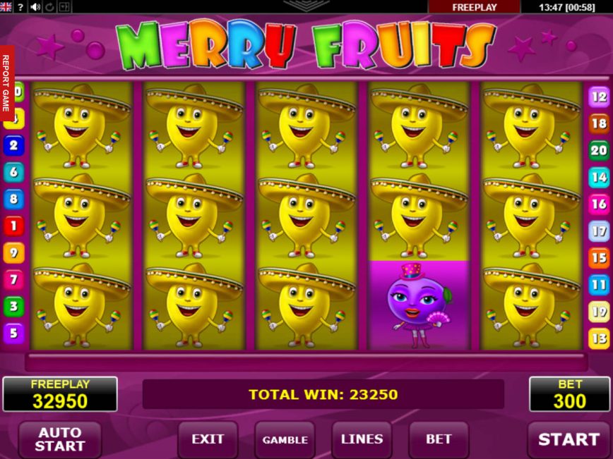 Merry Fruits online da Amatic