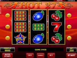 Gire o jogo de cassino online grátis Hot 27