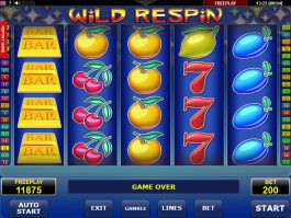 Caça-níqueis online Wild Respin sem depósito