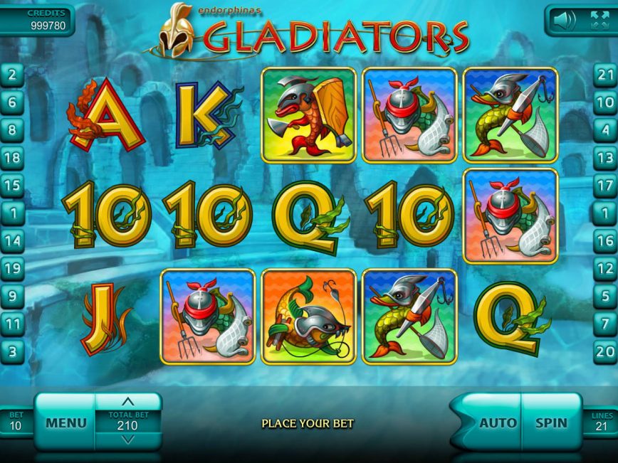 Jogo de cassino online grátis Gladiators