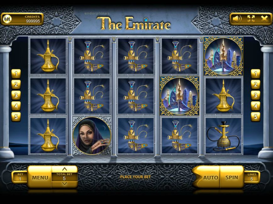 Gire o caça-níqueis online The Emirate
