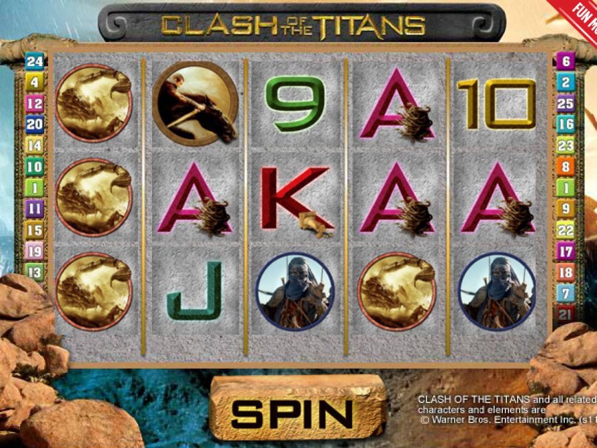 Uma foto do jogo caça-níqueis Clash of the Titans