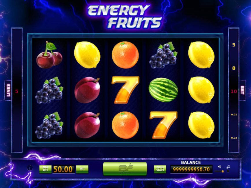 Uma foto do caça-níqueis Energy Fruits online