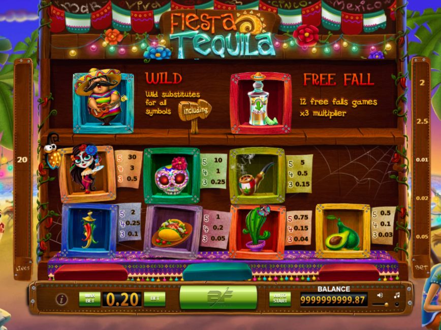 Jogo grátis online Fiesta Tequila para diversão