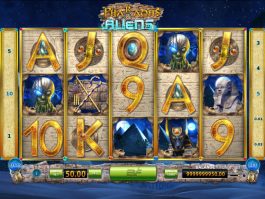 Jogo online grátis Pharaohs and Aliens