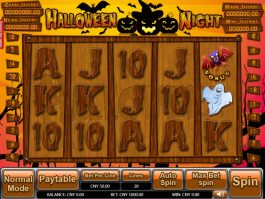 Máquina caça-níqueis de casino Halloween Night