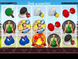 Uma imagem do jogo de slots de casino 2016 Gladiators