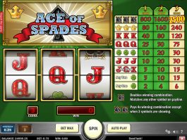 Uma imagem do jogo de caça-níqueis Ace of Spades