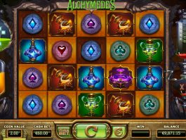 Jogo de casino caça-níquel online Alchymedes para se divertir
