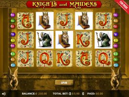 Jogo gratuito de casino Knights and Maidens